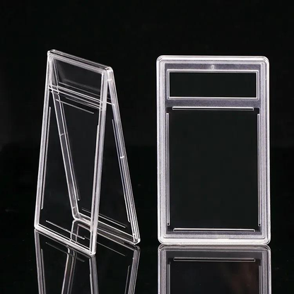 Transparent PSAs Slab Card Holder Acrylic Graded Card Slab with Label Empty Graded Card Slab