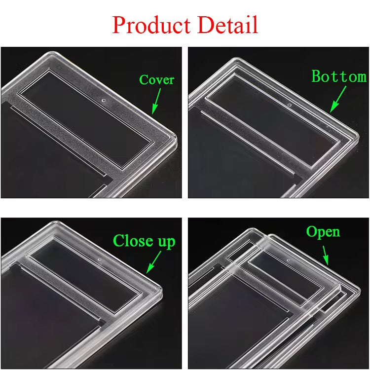 Transparent PSAs Slab Card Holder Acrylic Graded Card Slab with Label Empty Graded Card Slab