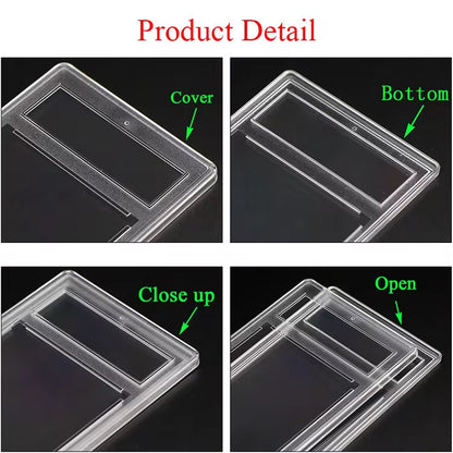 Transparent PSAs Slab Card Holder Acrylic Graded Card Slab with Label Empty Graded Card Slab