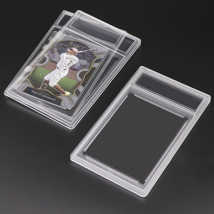 Transparent PSAs Slab Card Holder Acrylic Graded Card Slab with Label Empty Graded Card Slab