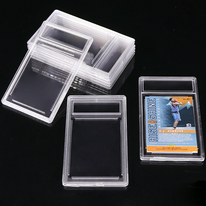 Transparent PSAs Slab Card Holder Acrylic Graded Card Slab with Label Empty Graded Card Slab