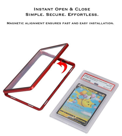 PSA BGS Magnetic Metal Slab Protector Case for Graded Cards Display | SLABRIX